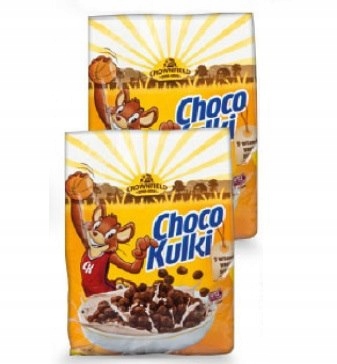 DWUPAK Crownfield Choco Płatki śniadaniowe 2x250 g