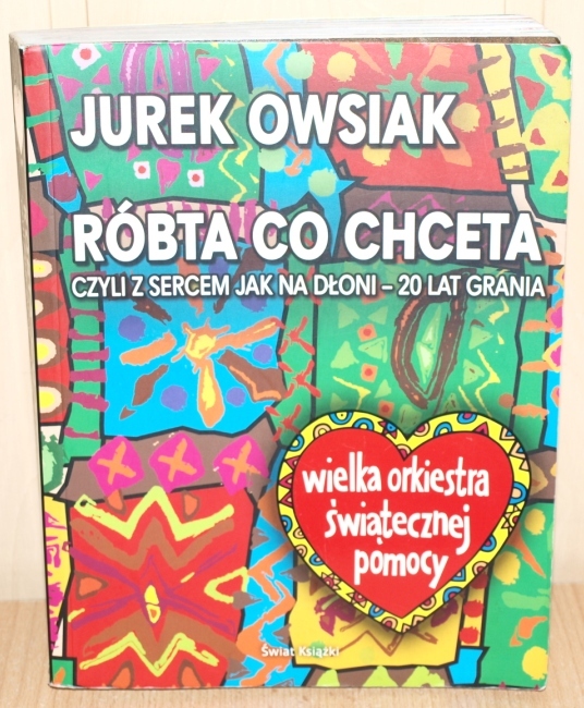 Książka z autografem J.Owsiaka