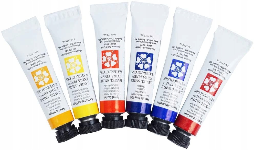 DANIEL SMITH 6x 5 ml. akwarele 285610005 farby - 11456265344 ...