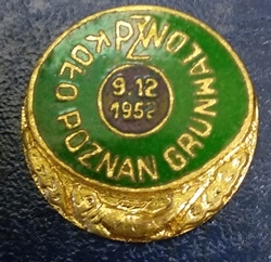 Odznaka wędkarska PZW Poznań Grunwald 1952