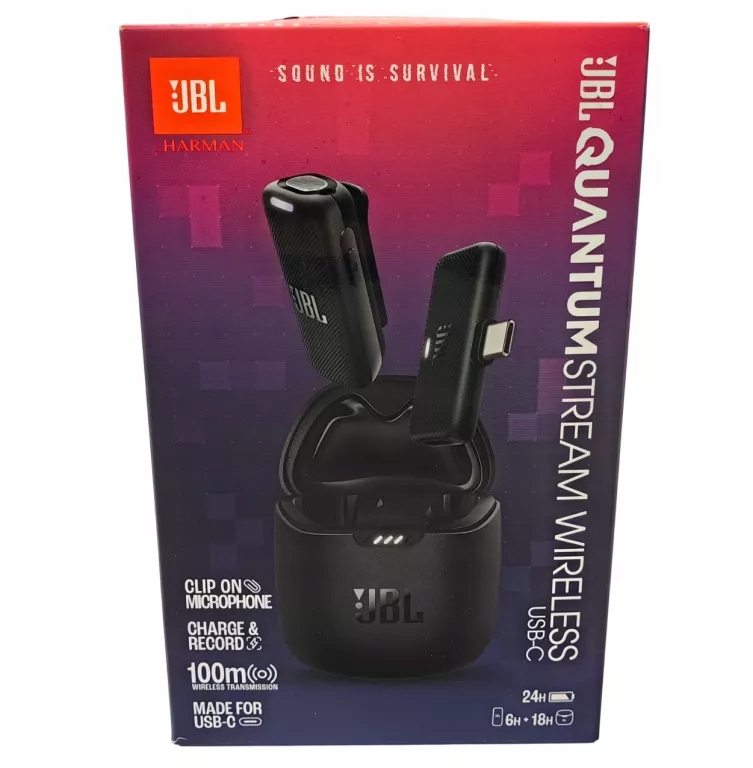 MIKROFON POJEMNOŚCIOWY JBL QUANTUM STREAM WIRELESS USB-C