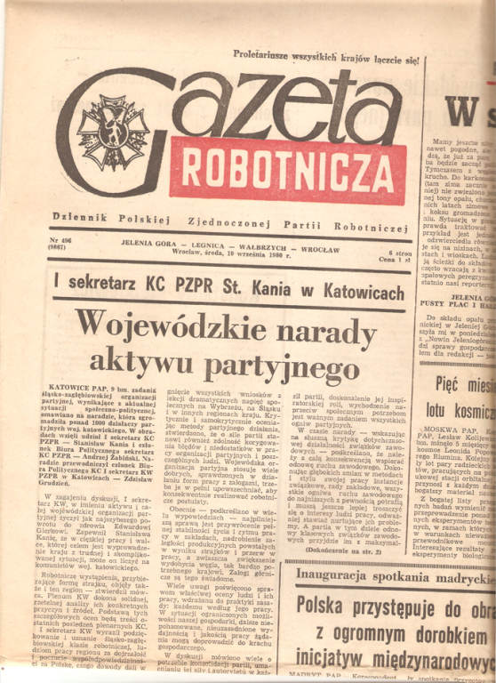 archiwalne gazety - czasy Solidarności