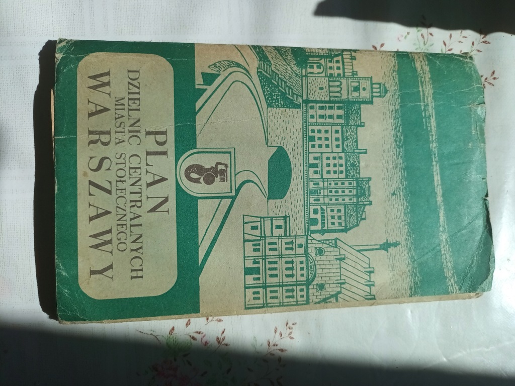 Plan Warszawy z roku 1955.