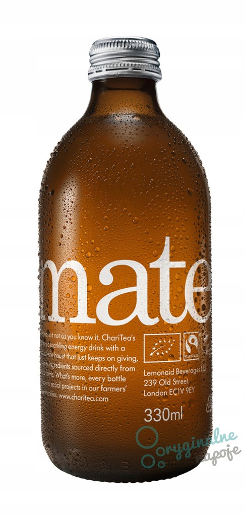 ChariTea Mate 0,33l kofeina, BIO, FairTrade