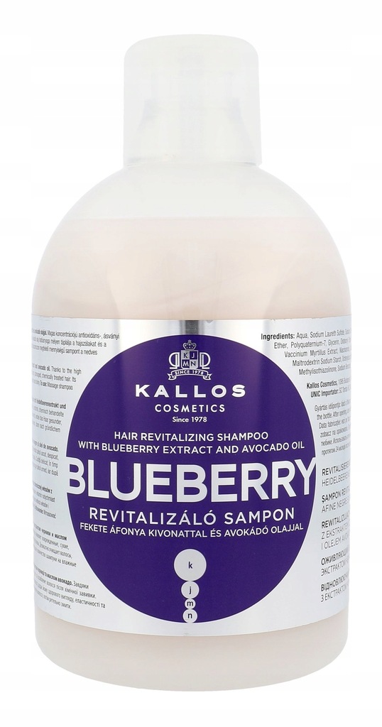 Kallos Cosmetics Szampon do włosów Blueberry 1000