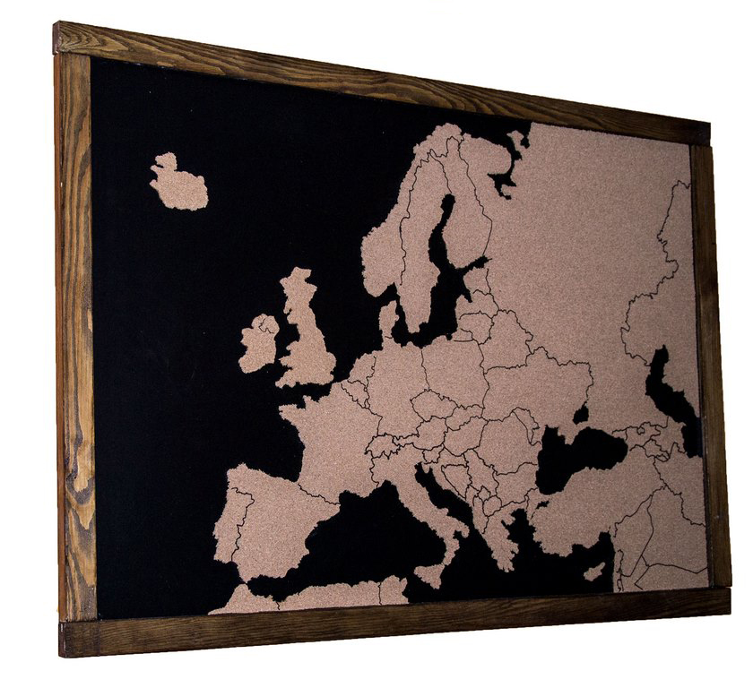 Mapa korkowa Europy Travea 100x70cm dla WOŚP