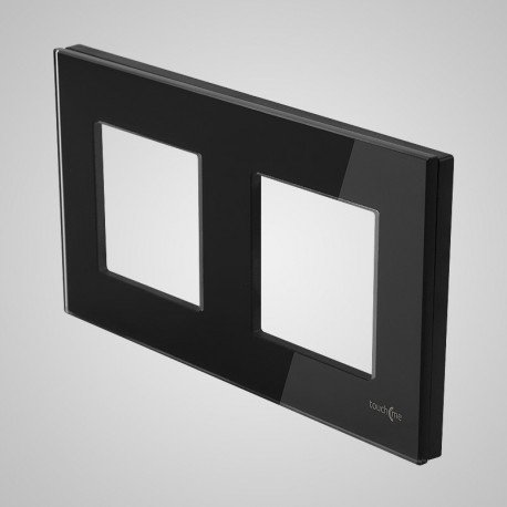TouchMe Ramka podwójna szklana czarna TM716B