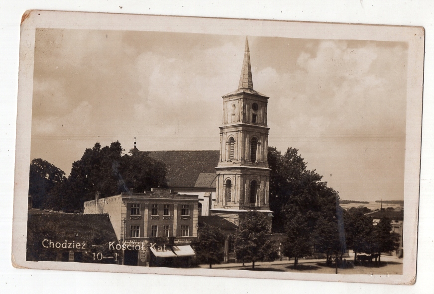 Chodzież -Kościół Rynek - FOTO ok1935