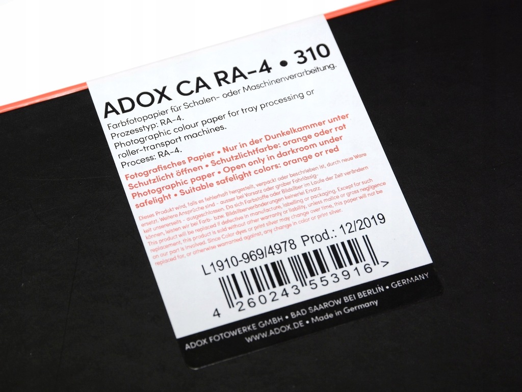 Купить Цветная бумага для печати Adox RA4, цветная 24х30/50: отзывы, фото, характеристики в интерне-магазине Aredi.ru
