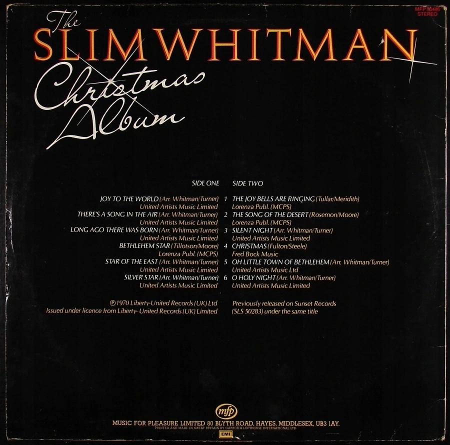 Купить SLIM WHITMAN - Рождественский альбом: отзывы, фото, характеристики в интерне-магазине Aredi.ru