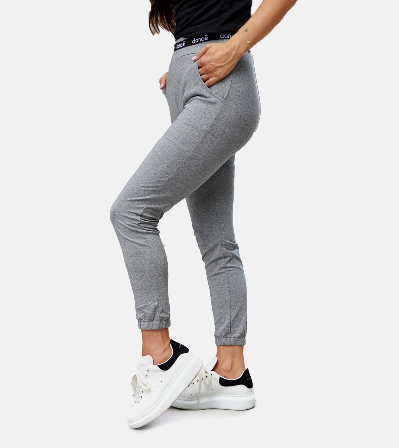 Szare spodnie dresowe damskie 25049 25049 rozmiar XL