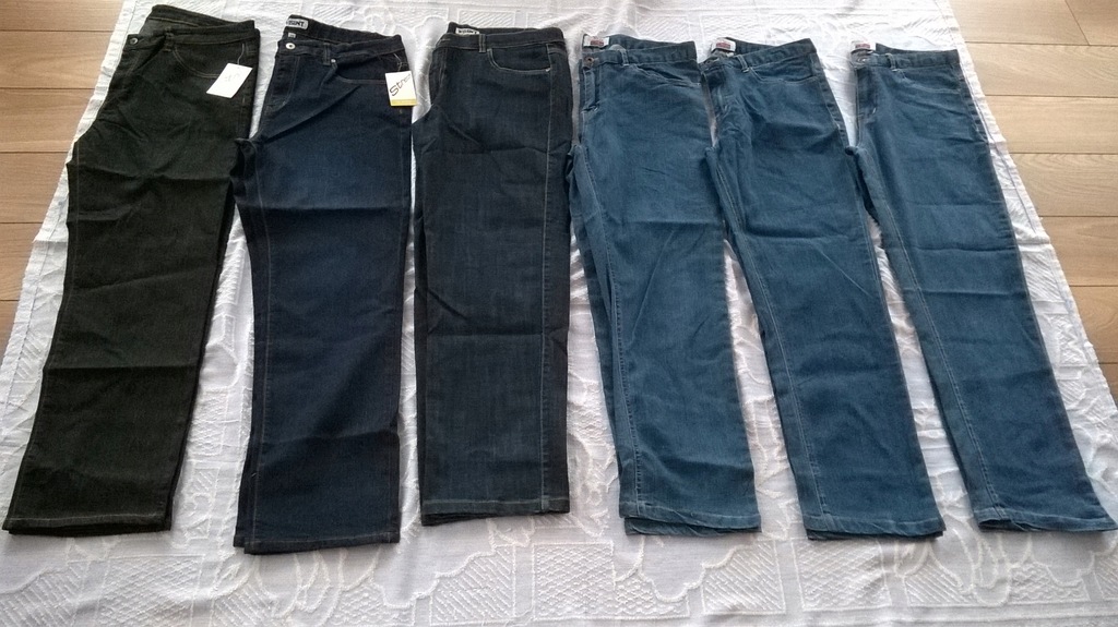 SPODNIE JEANS R. 25 RÓŻNE KOLORY 6 PAR - 10515352464 - oficjalne ...