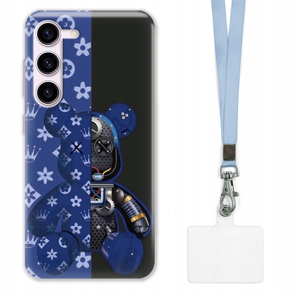 ETUI DO SAMSUNG S23 OCHRONA CASE + SMYCZ SZARA KAWS DLA NASTOLATKÓW WZ