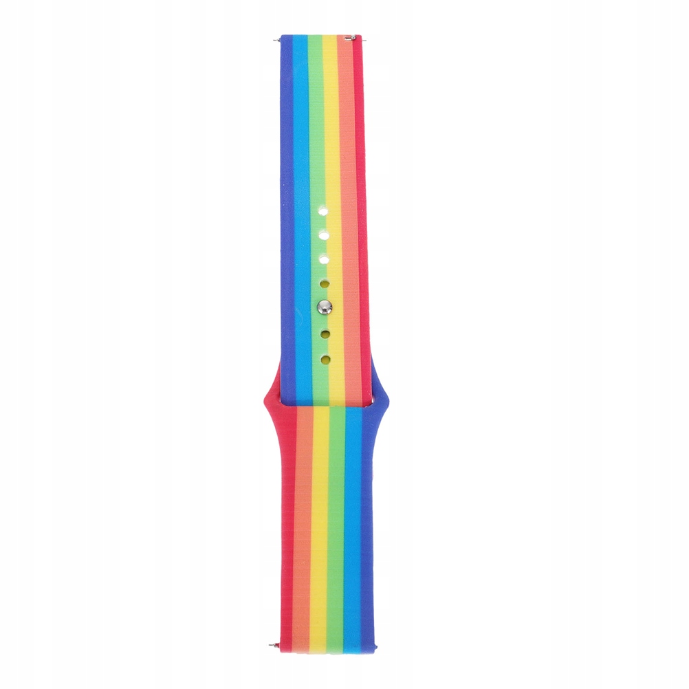 1 PC Rainbow Pattern Watch Strap Silikonowy