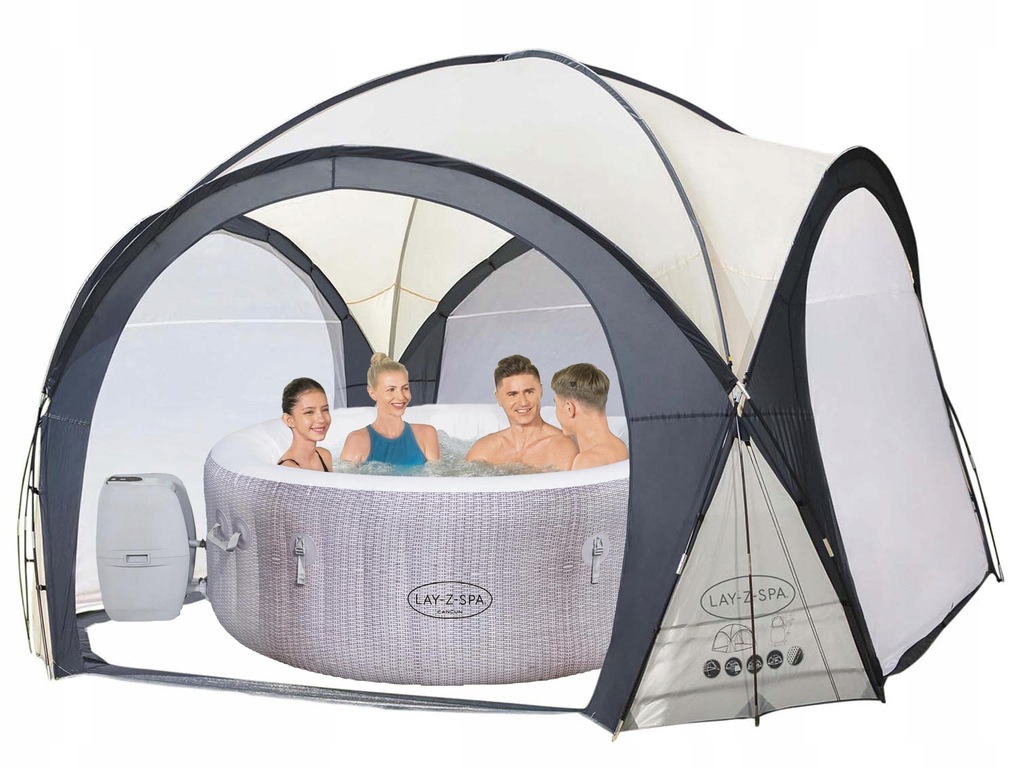 JACUZZI HYDROMASAŻ DMUCHANE LayZ Spa 4os + NAMIOT 12182003420