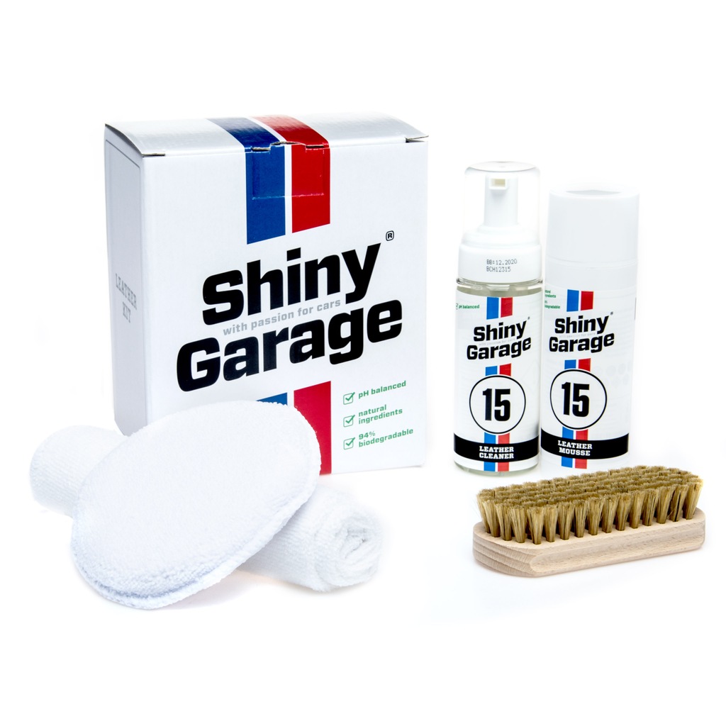 Shiny Garage Leather - zestaw do czyszczenia skóry