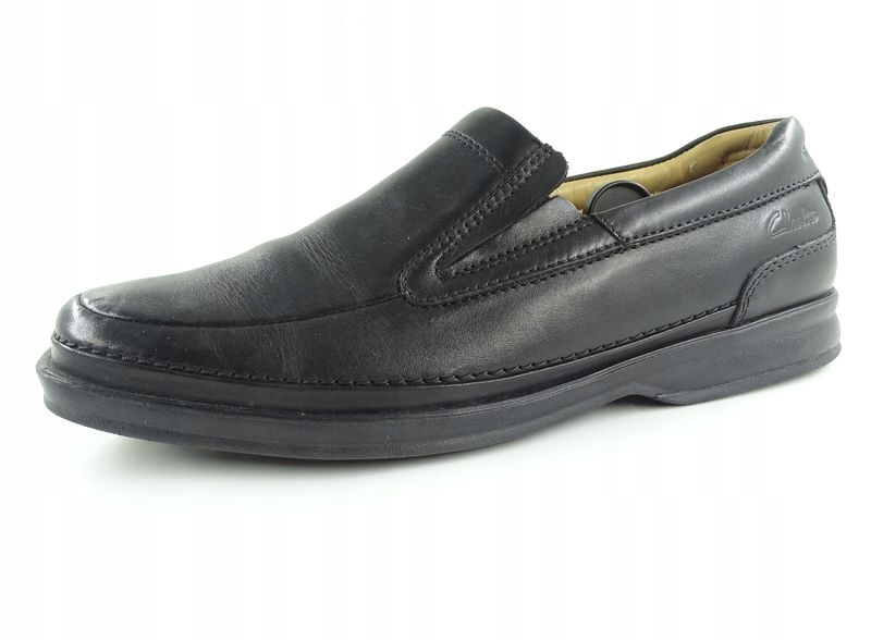 Clarks wsuwane mokasyny ze skóry 45 / 29,5 cm