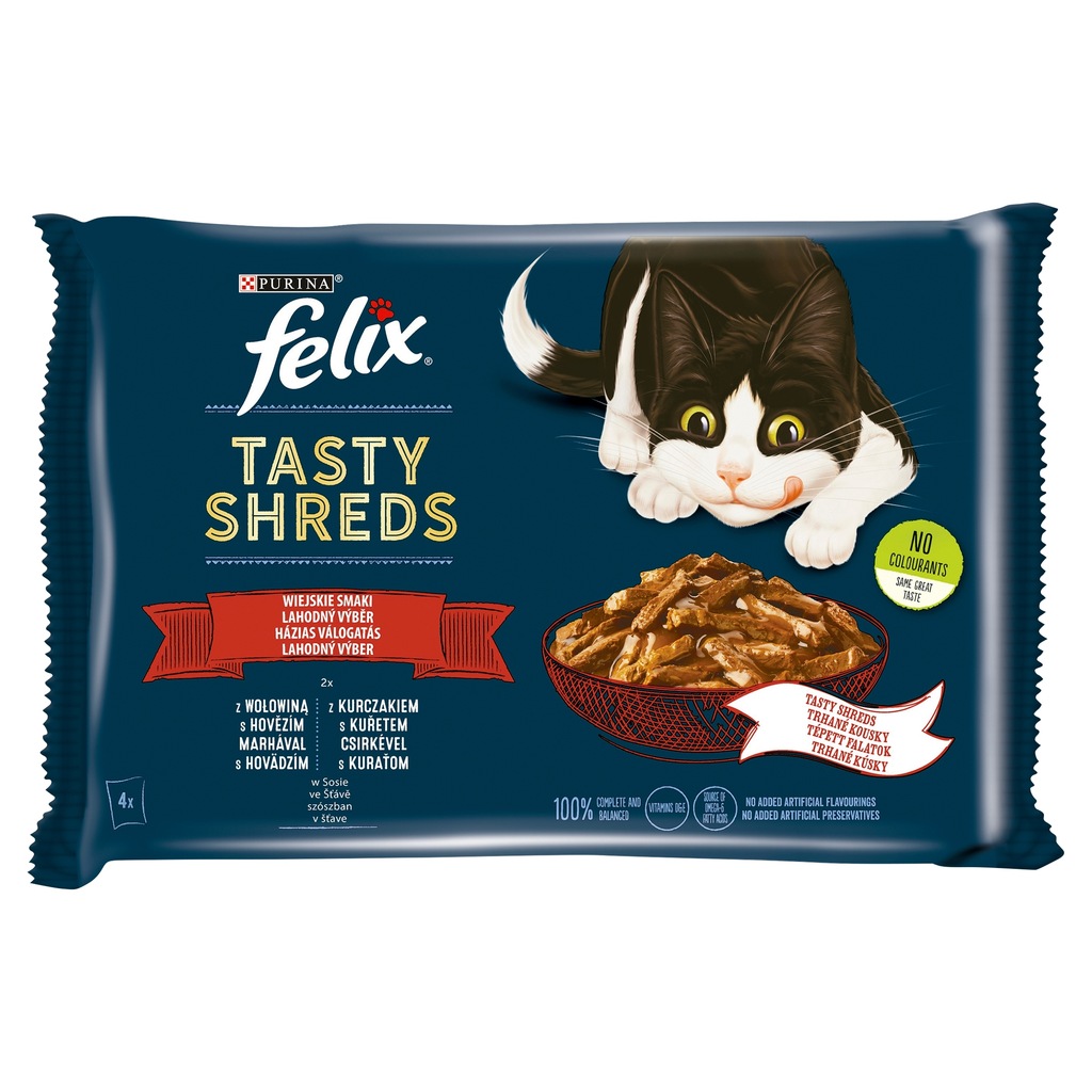 Felix Purina Mokra karma dla kota z woł-kur 4x80g
