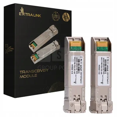 Extralink SFP+ 10G 2-pack | Moduł SFP+ | 10Gbps, LC/UPC, 1310nm, 40km, sing