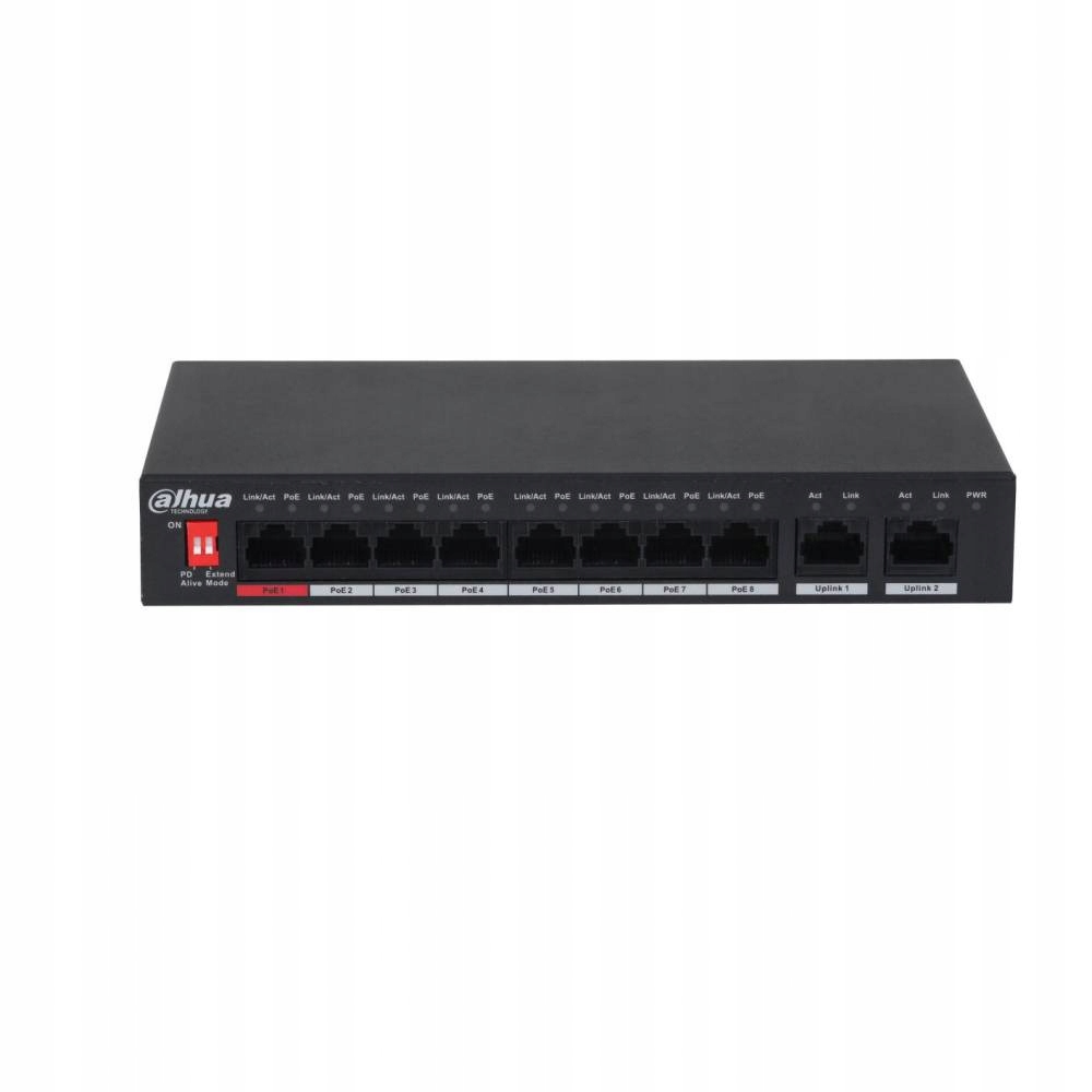 Switch Dahua PFS3010-8ET-96-V2 PoEx8 UpLinkx2
