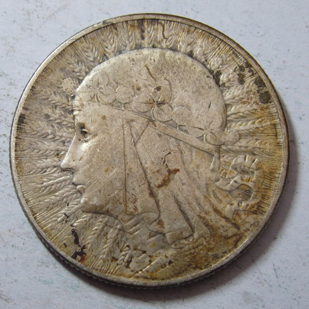 5 zł Ag Głowa Kobiety 1934r. PMW BCM!(7204r)