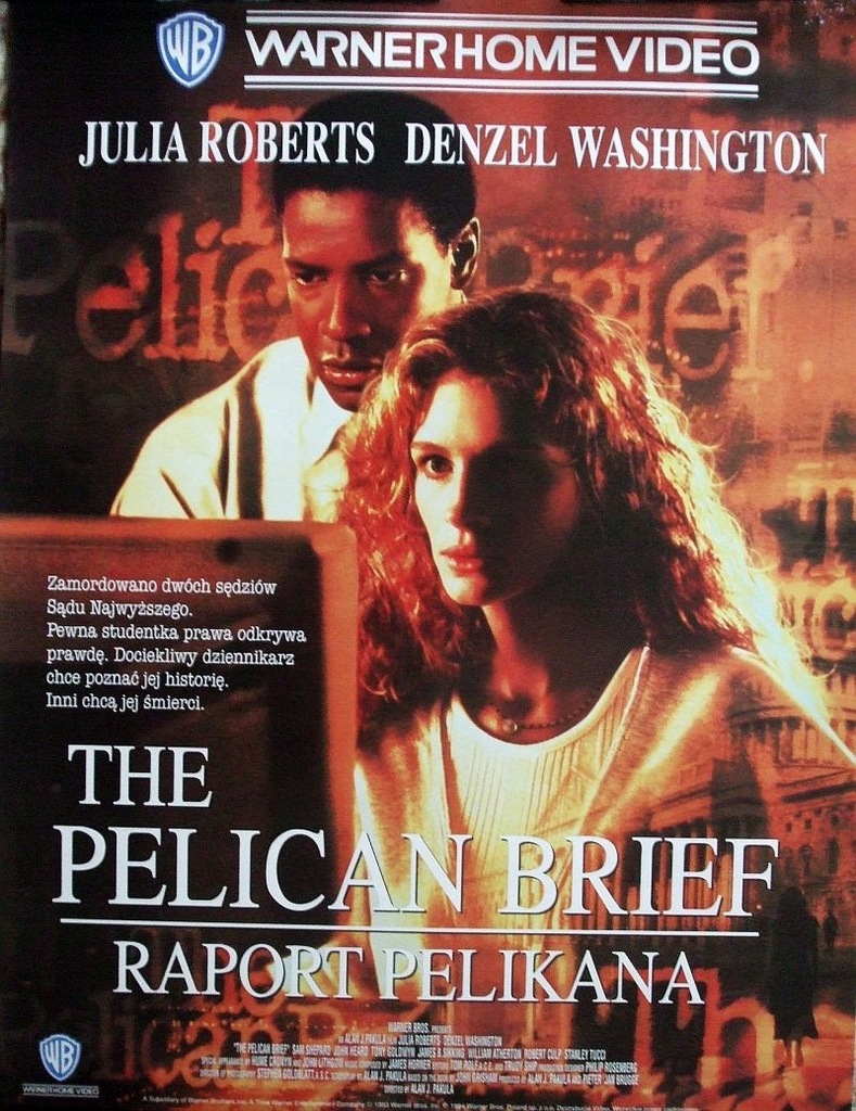 Raport Pelikana - Julia Roberts - plakat 1993