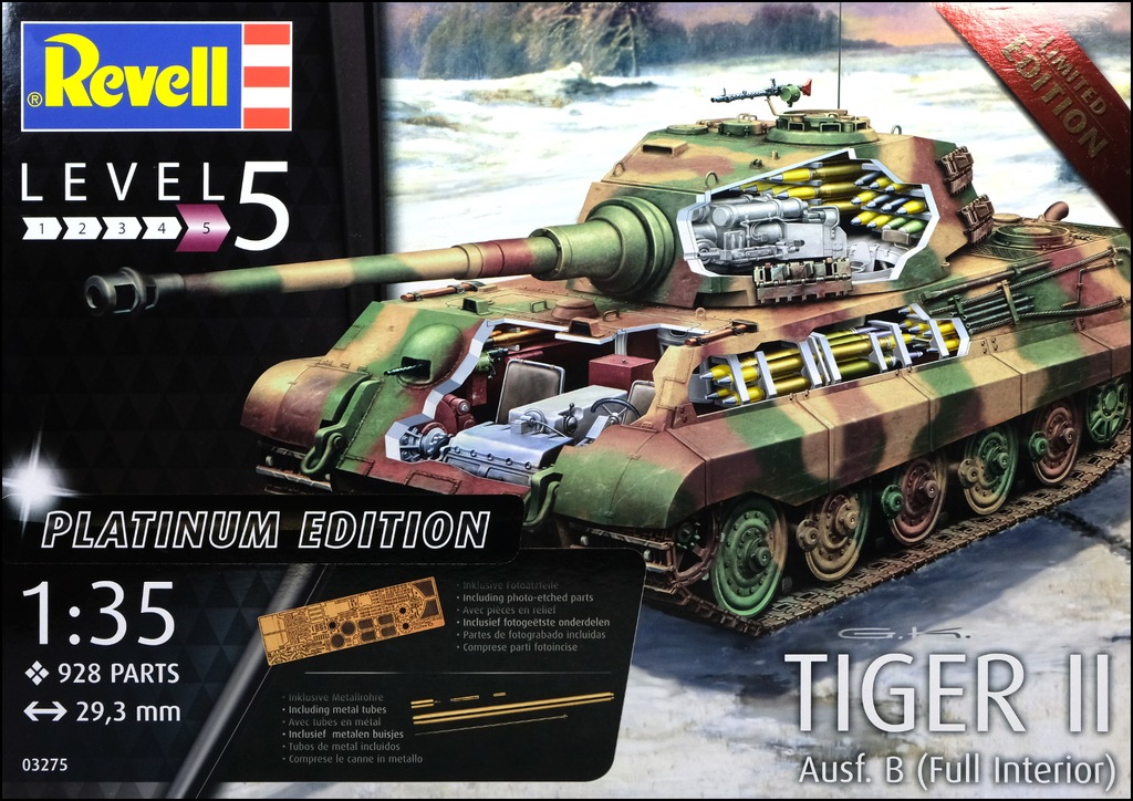 Купить Модель 1:35 Revell Tiger II Ausf. Б Платина 03275: отзывы, фото, характеристики в интерне-магазине Aredi.ru