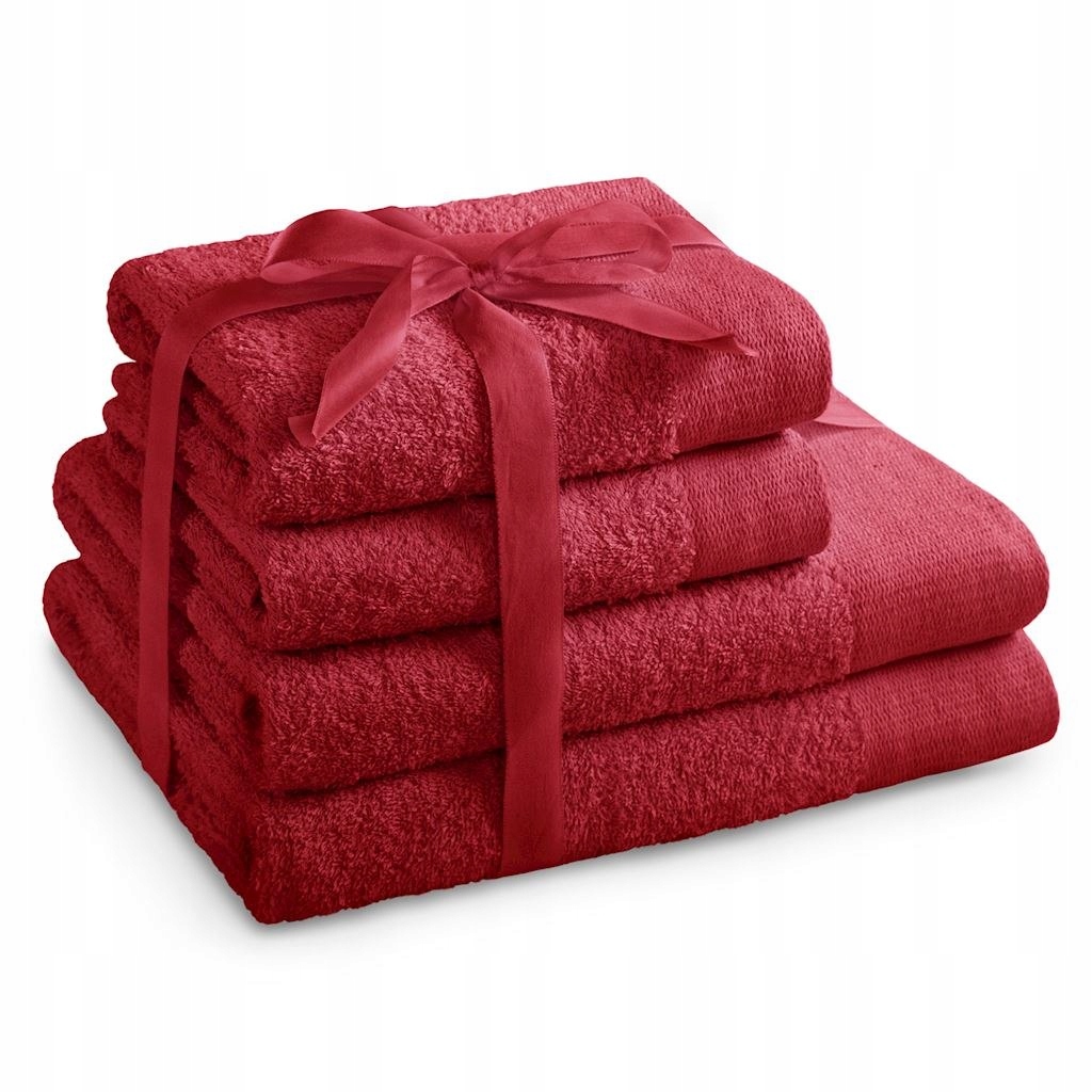 Ręcznik AMARI - AMELIAHOME kolor czerwony 2*70x140+2*50x100 ameliahome - TO