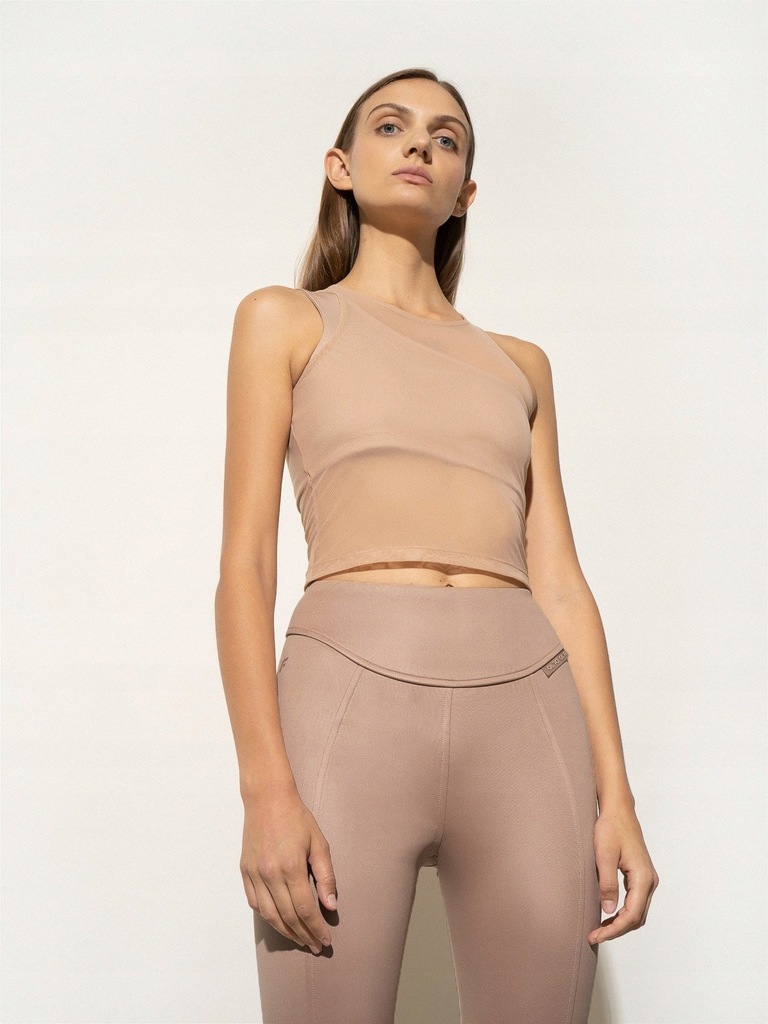 4F T-shirt Koszulka damska Brązowy S