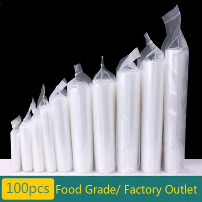 100pcs Thickness 12 Wires Zipper Bag Food Storage