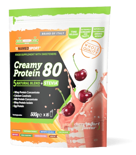 Białko CREAMY PROTEIN 500g NAMEDSPORT wiśnia