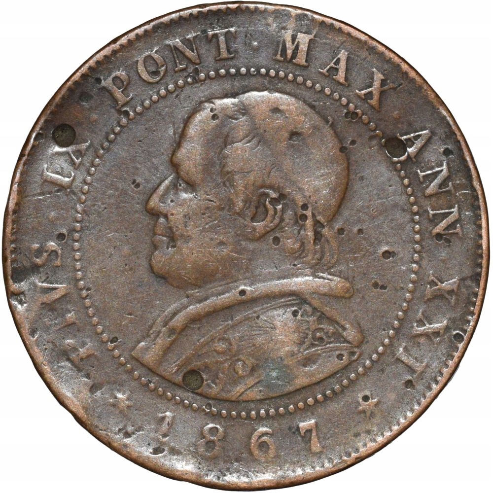 Państwo Kościelne 2 soldi 1867