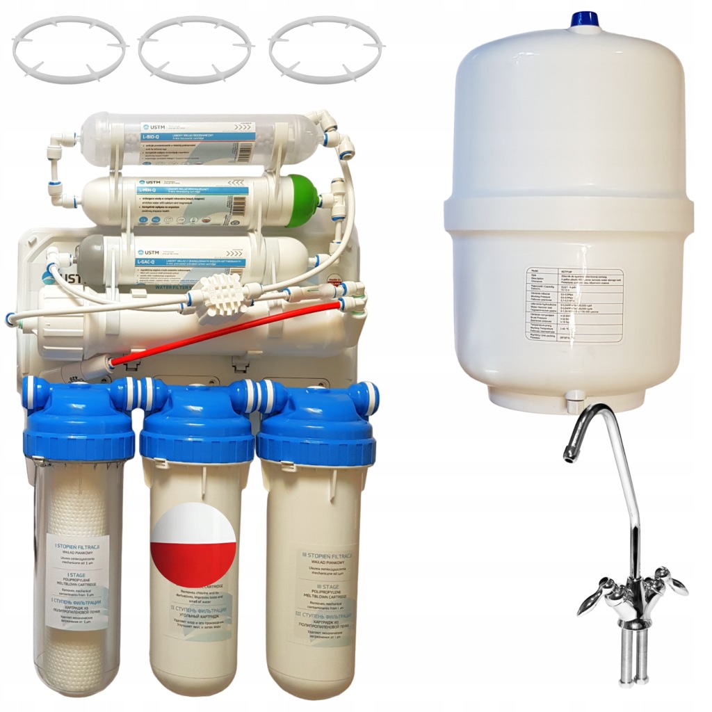 Filtr wody osmoza 15 litrów RO7 USTM WFU Montaż mazow