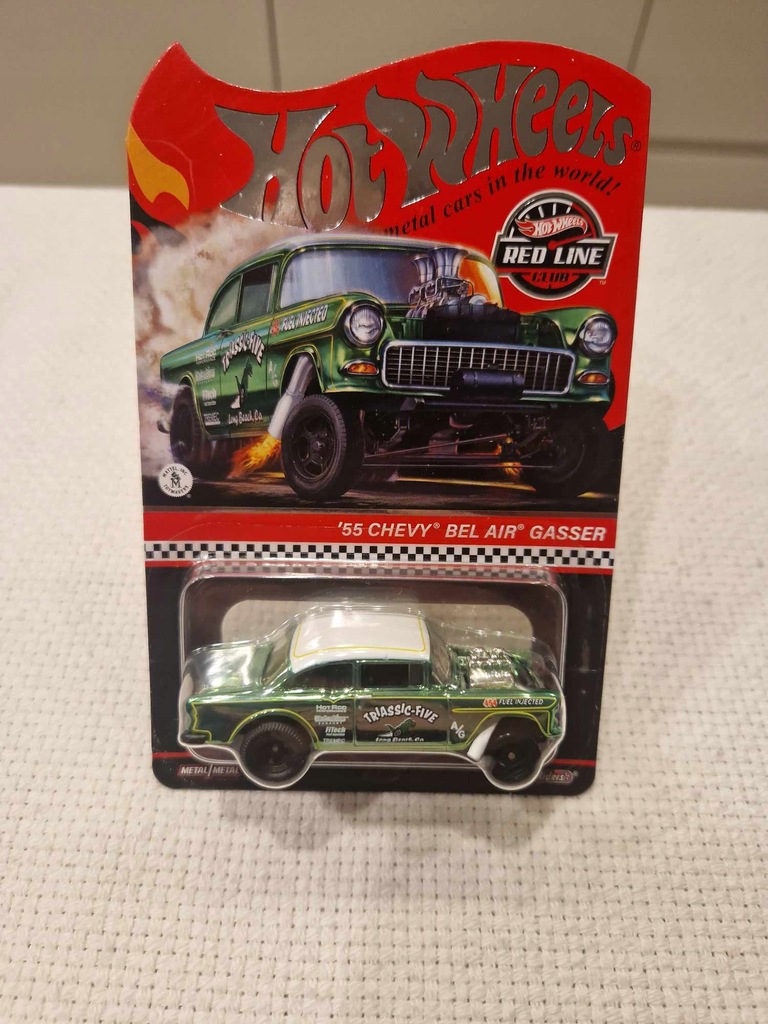 Hot Wheels RLC na karcie '55 CHEVY BEL AIR GASSER