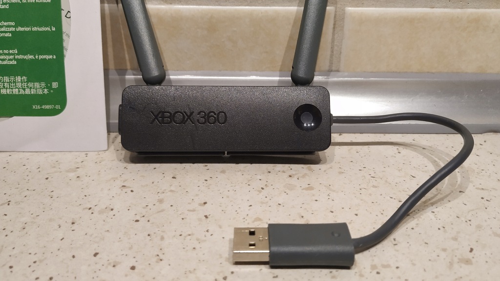 XBox 360 Adapter Wifi Wireless + CD 9803364819 oficjalne archiwum