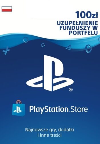 PlayStation Network PSN doładowanie klucz 100 zł PS3 PS4 PS5