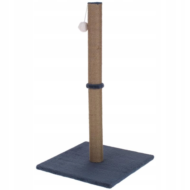 Drapak Dla Kota Zabawka Piłka Sizalowy Słupek Do Drapania Szary 40x73