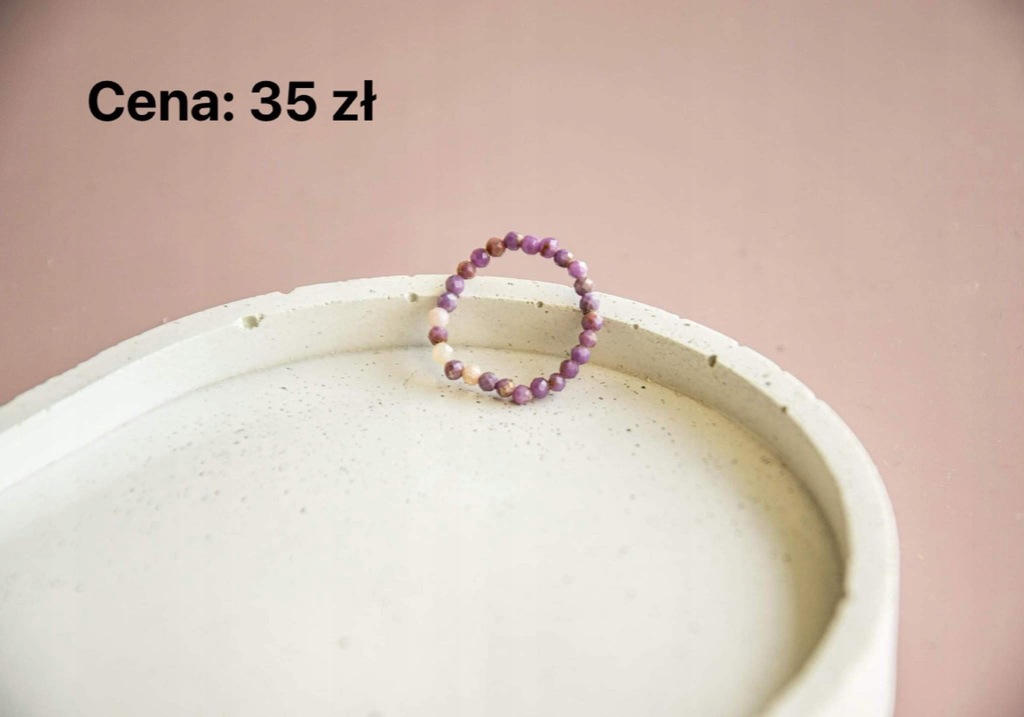 Pierścionek z kamienia naturalnego FOSFOSYDERYT | DZIEŃ KOBIET