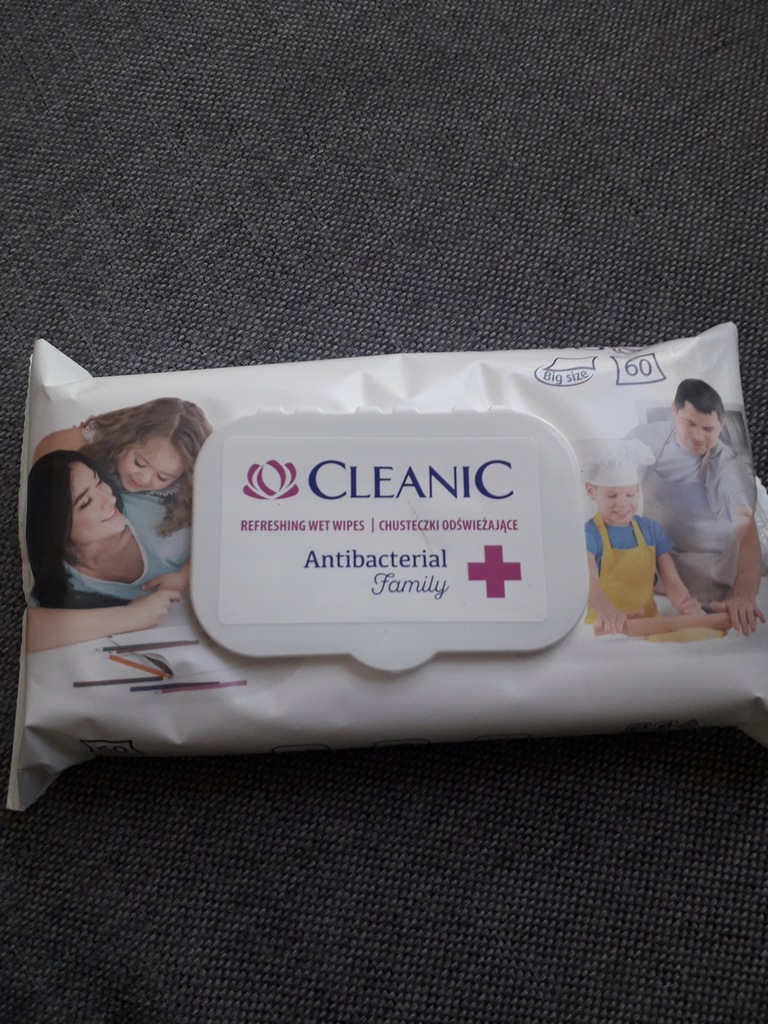 Cleanic chusteczki antybakteryjne Family Pack 60