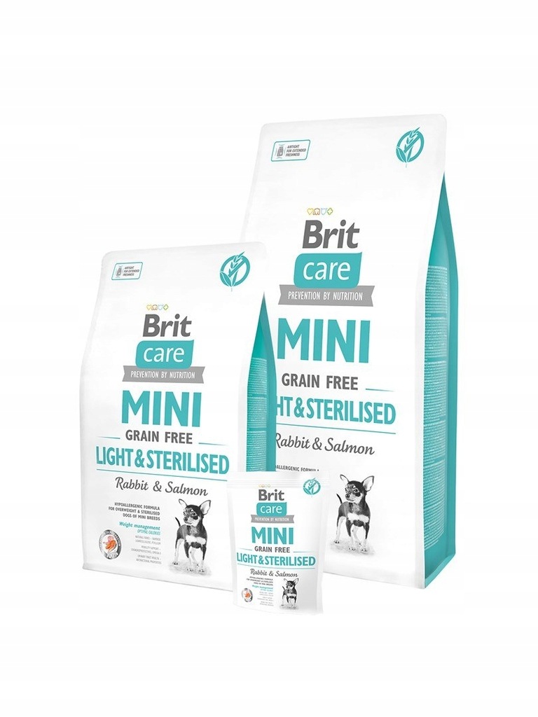 BRIT Care Mini Grain Free Light Sterilised - sucha karma dla psów dorosłych