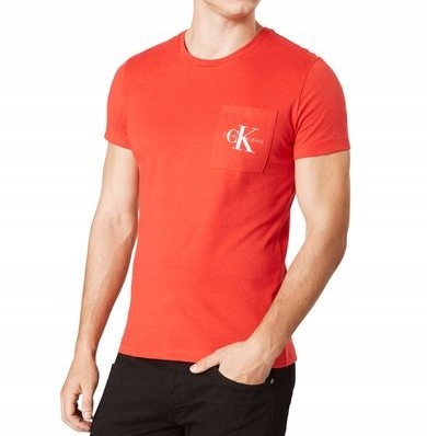 T-shirt Koszulka Czerwona CALVIN KLEIN S SOPOT