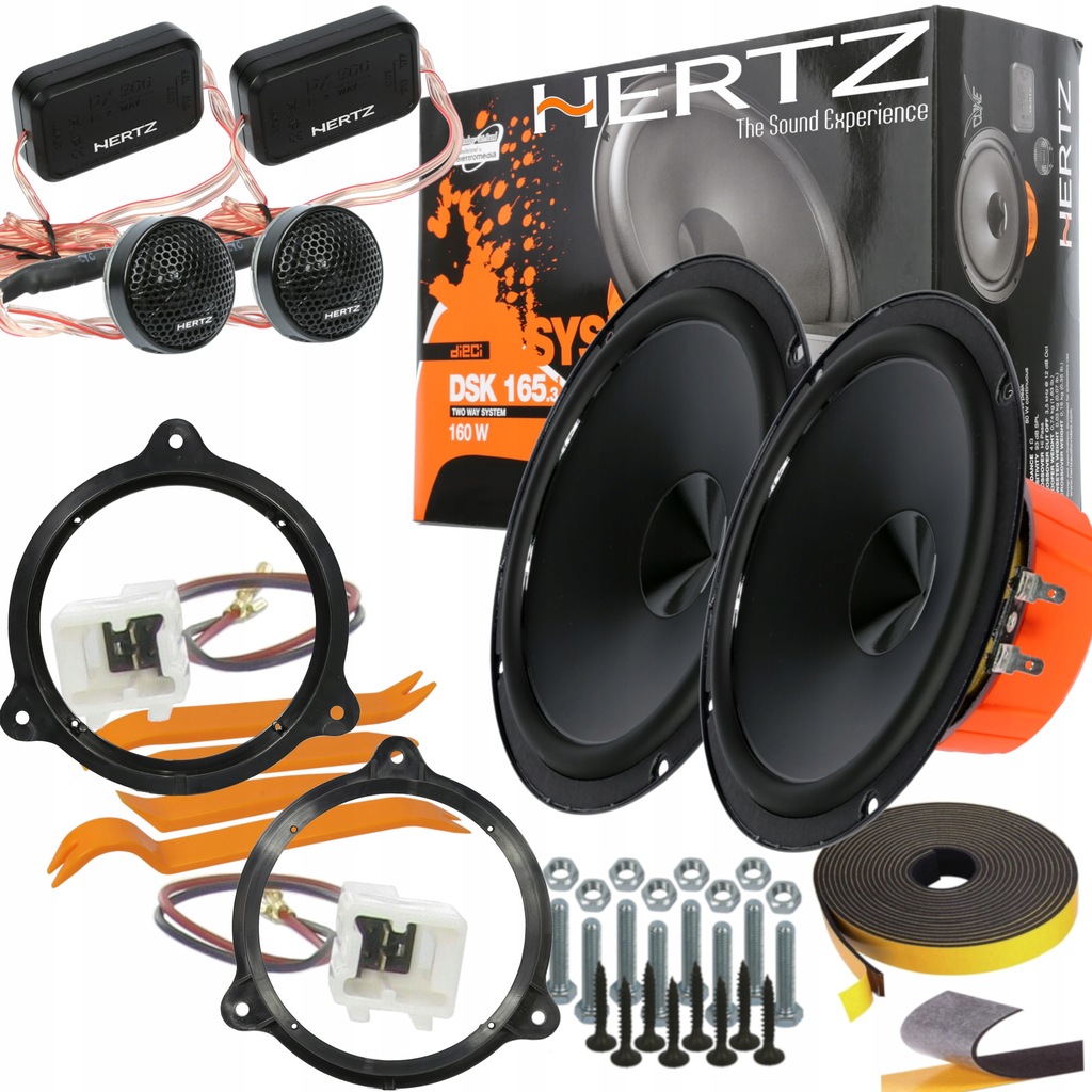 HERTZ DSK165 GŁOŚNIKI NISSAN ALMERA JUKE MICRA NOTE NV200 NV300 PULSAR