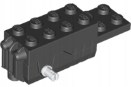 1x [Used] LEGO 41861c01 Black Pullback Motor 6 x 2 x 1 2/3 with Black Base