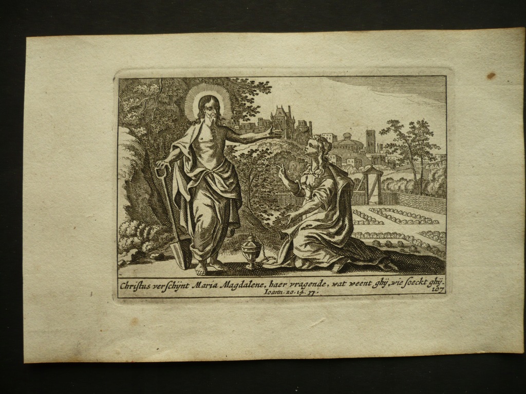 Jezus spotyka Marię Magdalenę, oryg. 1659 RARYTAS