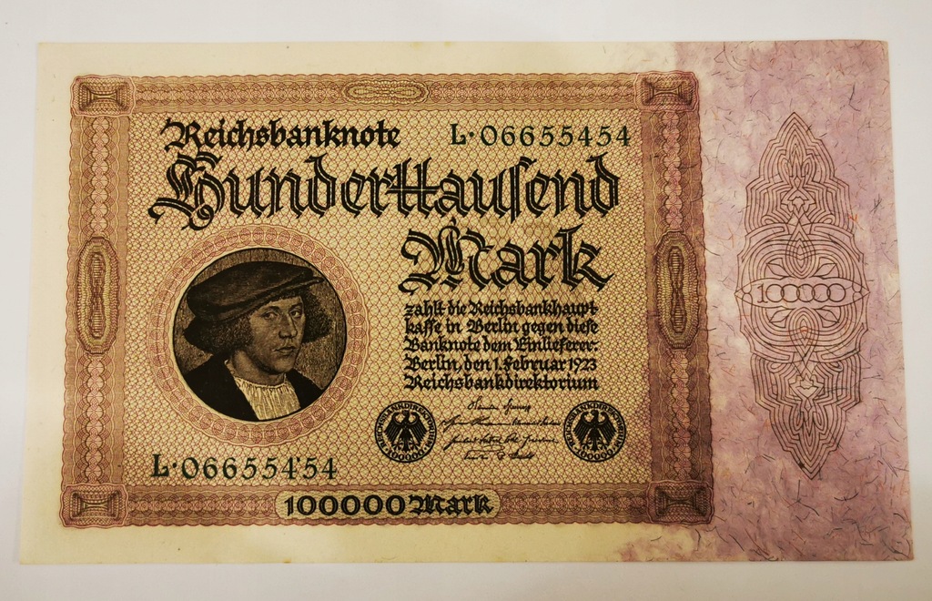 100000 MAREK 1923 stan UNC