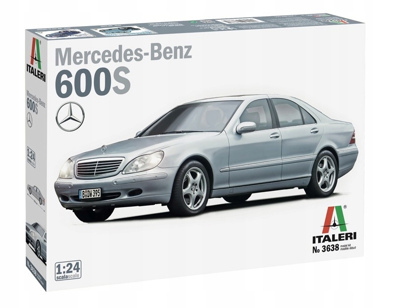 Italeri 3638 Samochód Mercedes Benz 600S model samochodu w skali 1:24