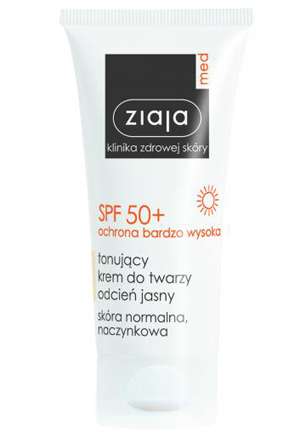 ZIAJA MED tonujący krem JASNY SPF 50+ 50 ml