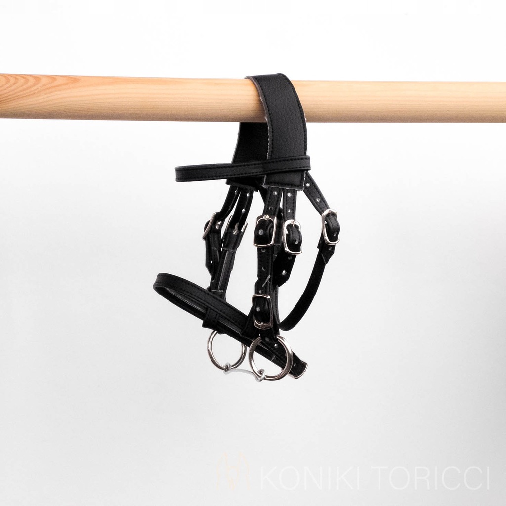 Ogłowie klasyczne A4 - Hobby Horse / czarny