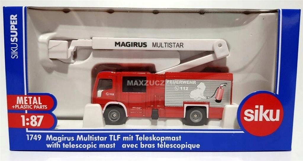 SIKU SUPER - MAGIRUS MULTISTAR TLF Z WYSIĄGNIKIEM