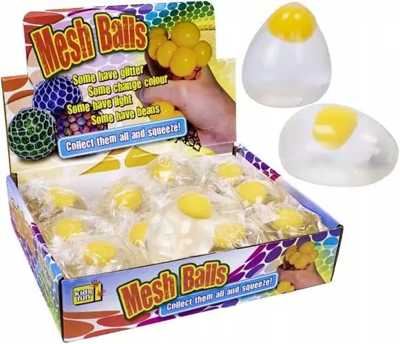 GNIOTEK ANTYSTRESOWY FIDGET MIĘKKIE JAJKO ŻÓŁTKO